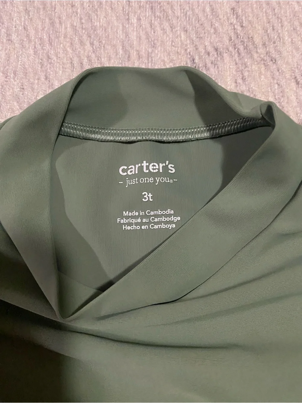 Carter’s boys Long Sleeve Dino Rash Guard Set